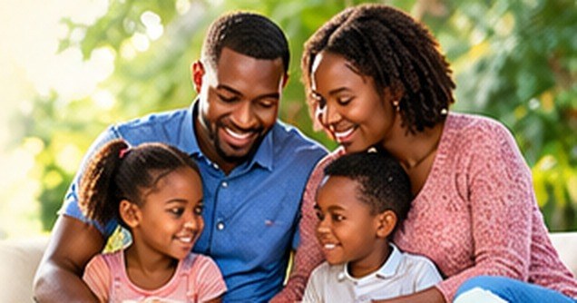 Parents and children enjoying time together